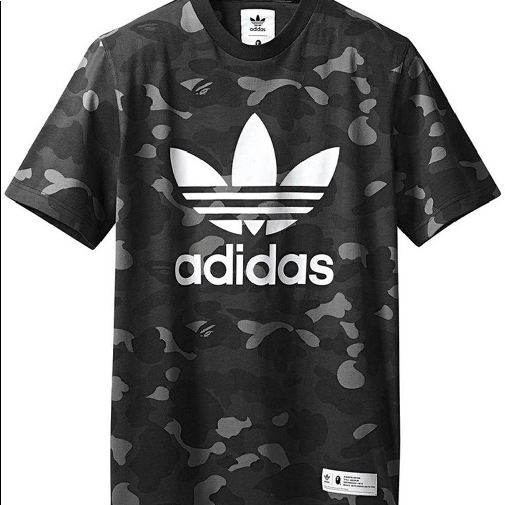 Bape X Adidas Adicolor Tee Cinder XL